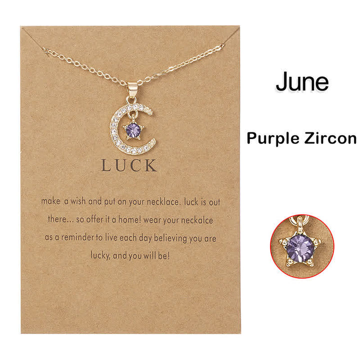 FREE Today: Month Birthstone Star Creative Gift Card Necklace - image 20