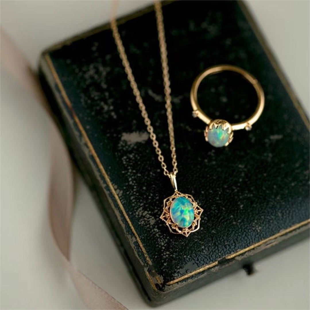 Olivenorma Vintage Style Copper Lace Adjustable Necklace