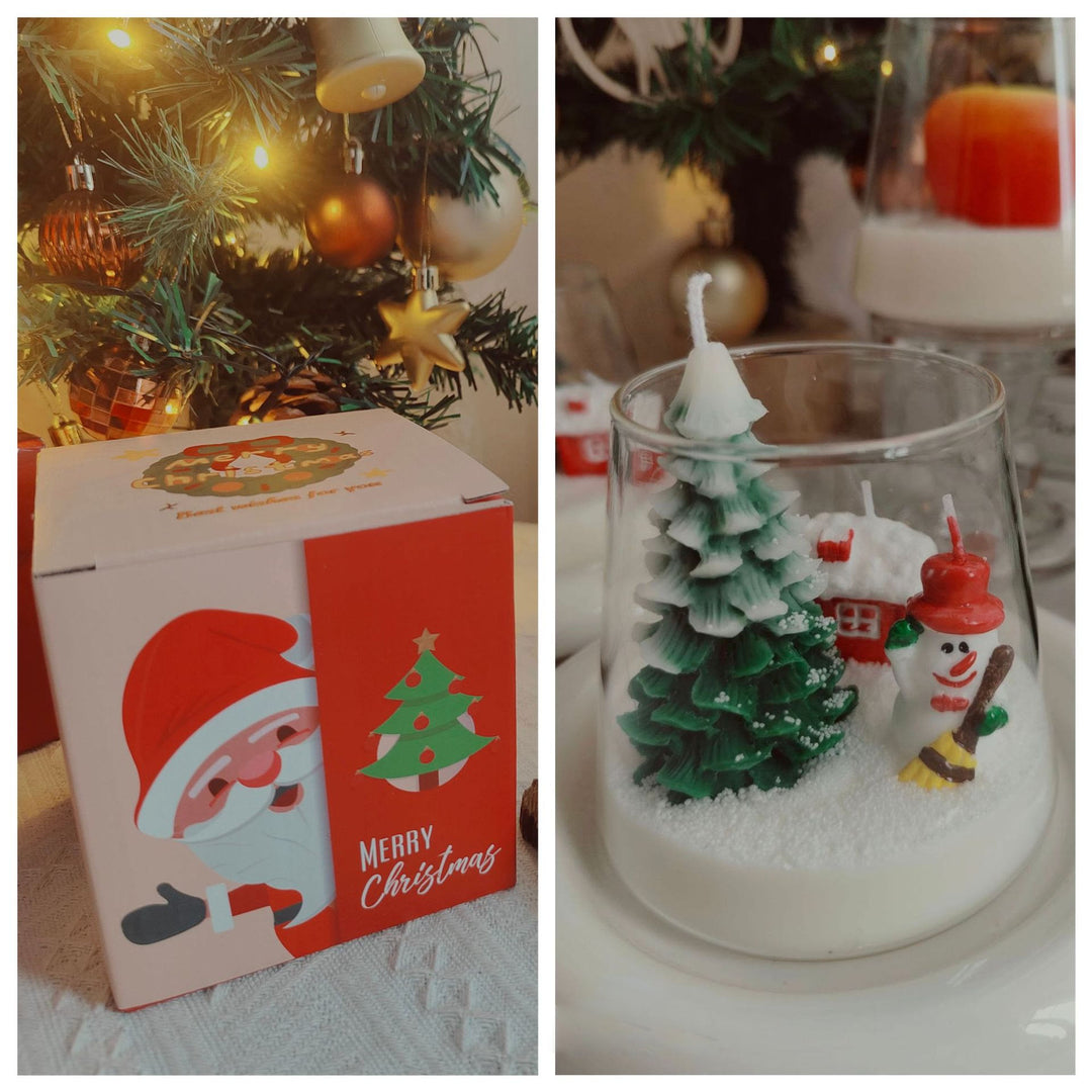 Olivenorma Christmas Santa Decor Candle