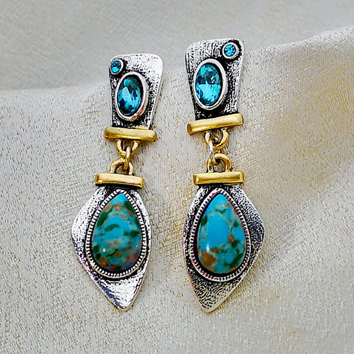 Olivenorma Emperor Stone Blue Topaz Earrings - image 3