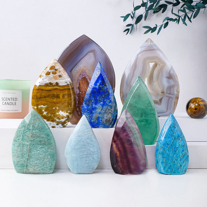 Olivenorma Natural Crystal Flame Shaped Ornaments Gemstone Decoration - image 0