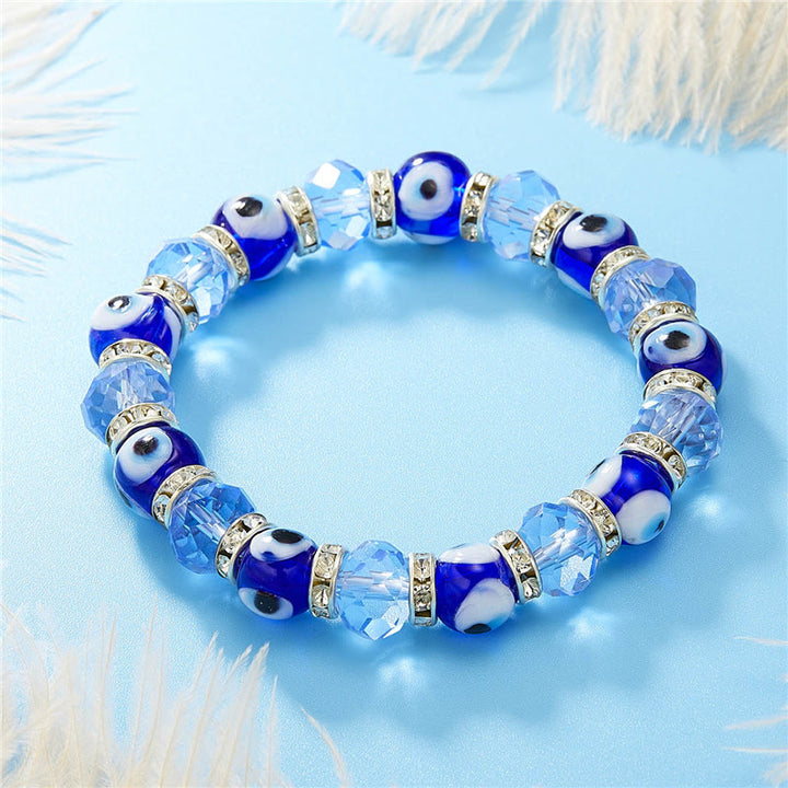 Olivenorma Evil Eye Hamsa Pendant Epoxy Zircon Bracelet