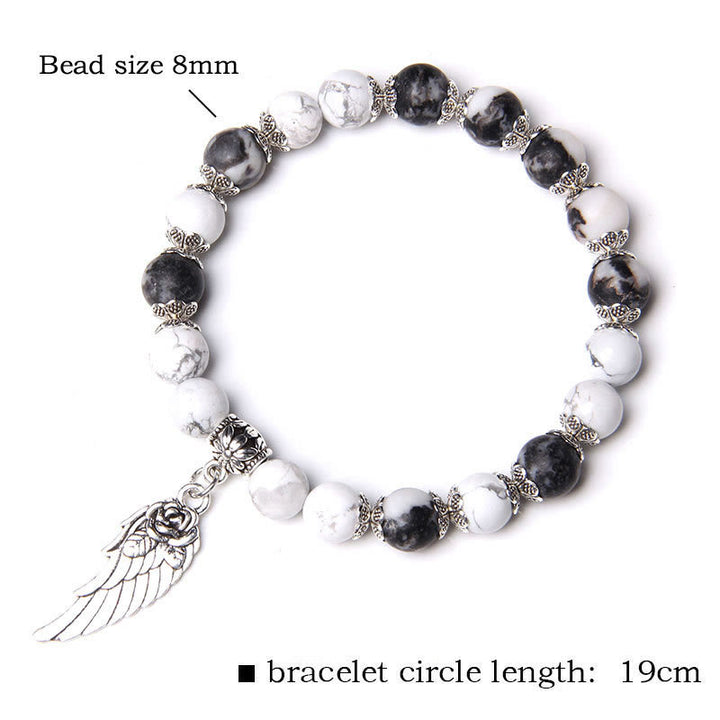 Olivenorma "Peace Energy" - Colors Crystal Agate Wing Bracelet