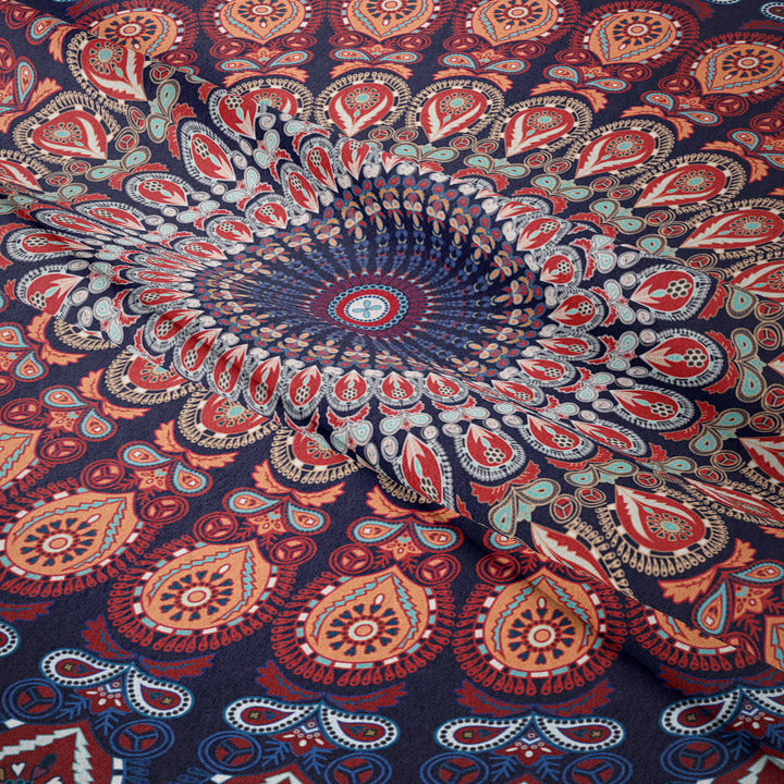 Olivenorma Mandala Peacock Pattern Tapestry