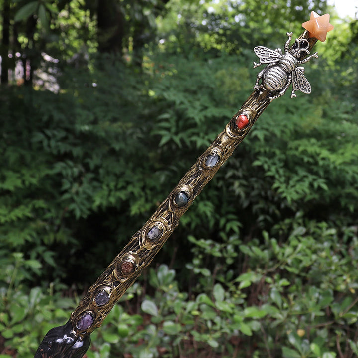 Olivenorma Natural Chakra Merkaba Crystal Wands