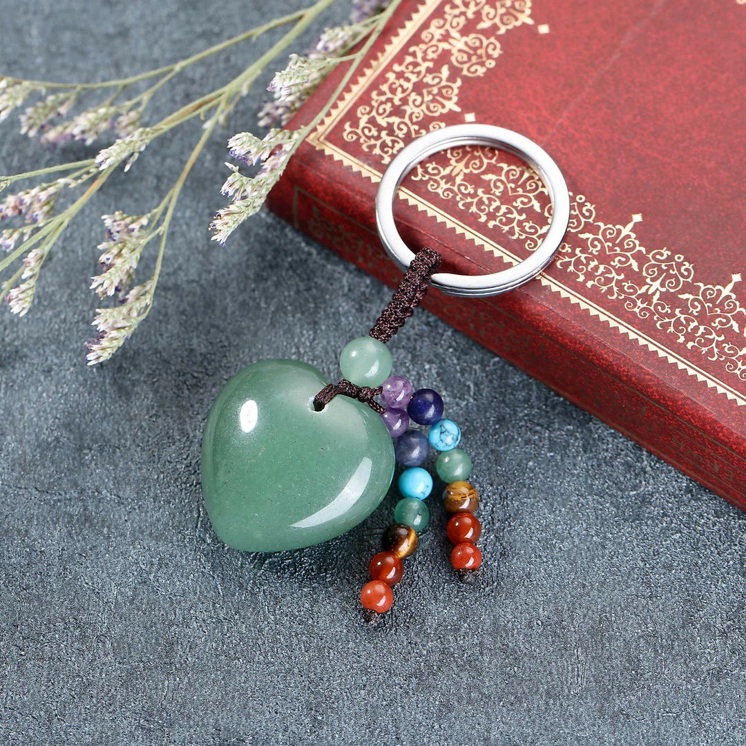 Olivenorma Natural Crystal Heart Keychain - image 11
