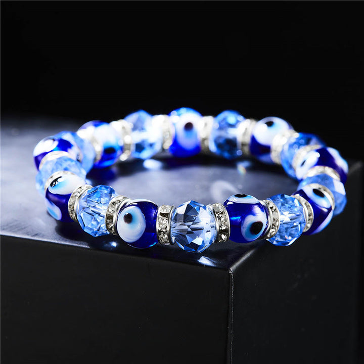 Olivenorma Evil Eye Hamsa Pendant Epoxy Zircon Bracelet