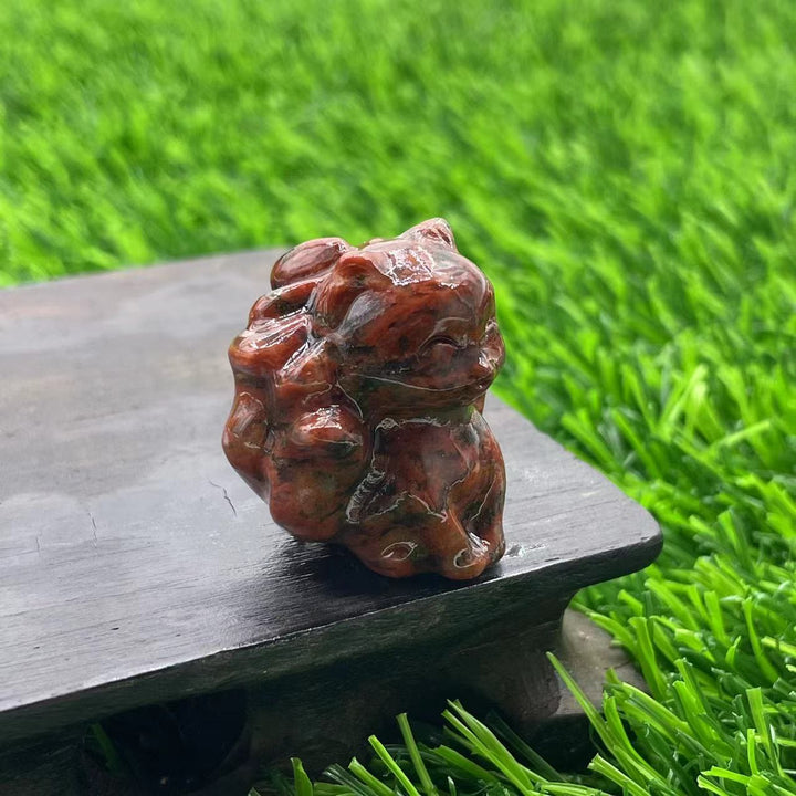 Olivenorma Natural Stone 3cm Nine Tailed Fox Gemstone Decoration - image 7
