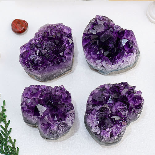 Olivenorma Amethyst Crystal Cluster Natural Stone