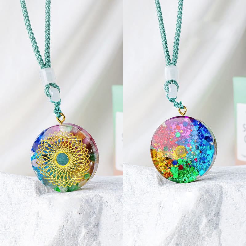 Olivenorma Natural Crystal Orgone Necklace