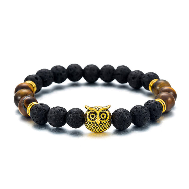 Olivenorma Natural Stone Owl Necklace