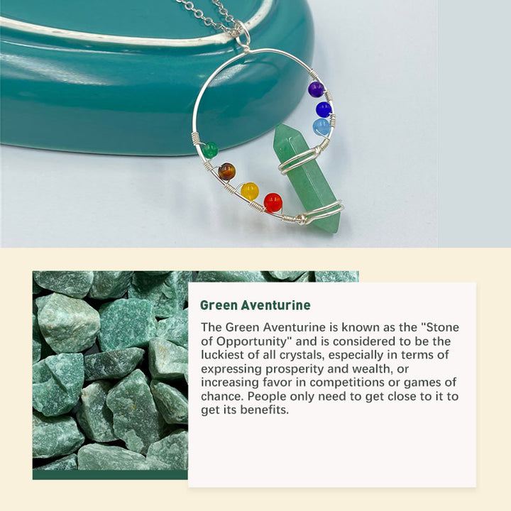 Olivenorma Chakra Orgone Color Swirl Necklace