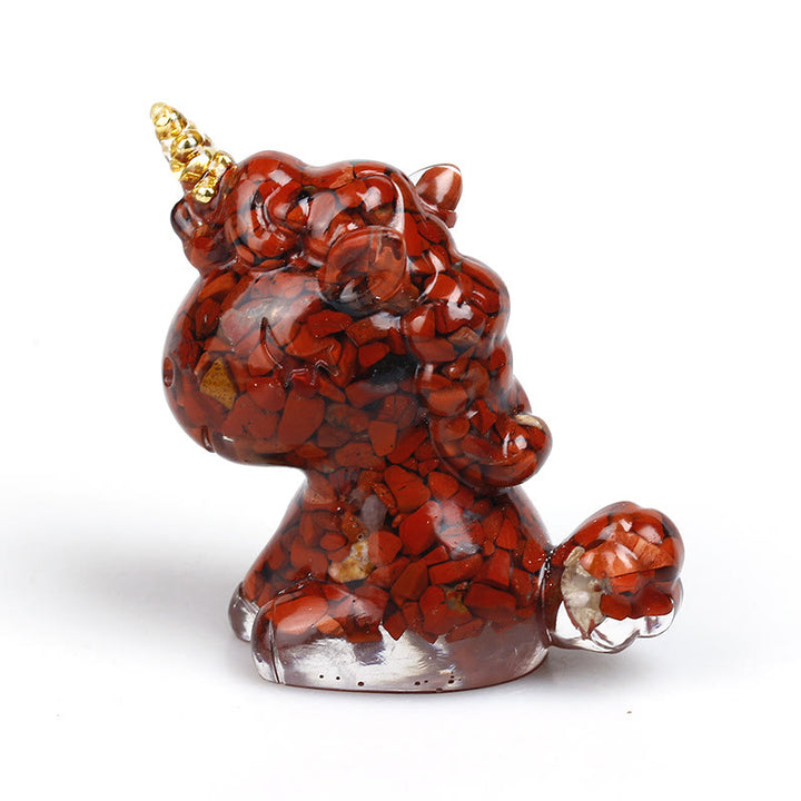 Olivenorma Crystal Unicorn Gemstone Decoration - Red Jasper - image 58